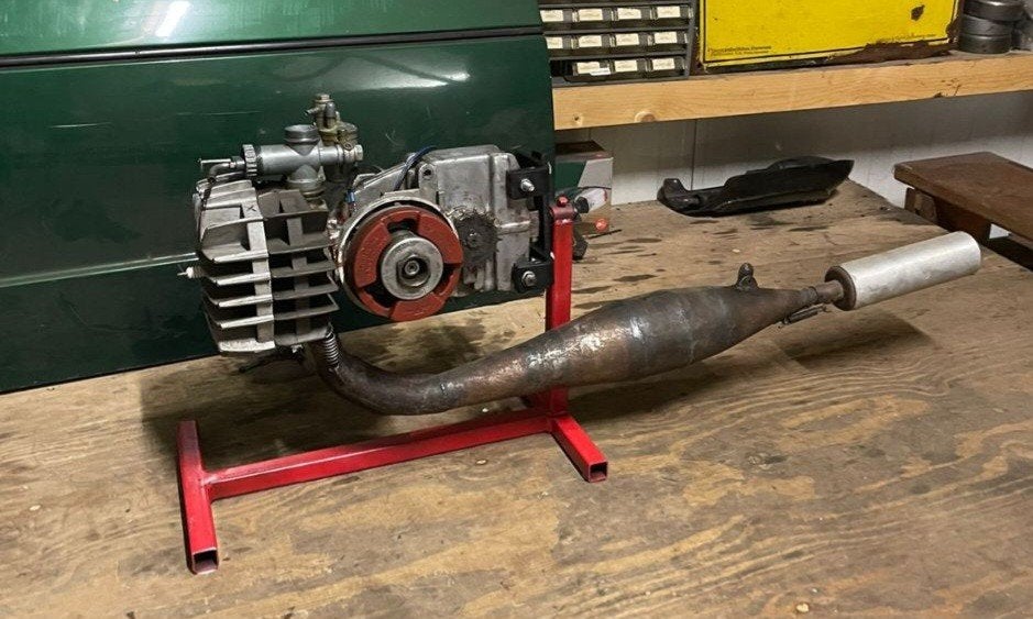 Puch 80 cc sprint motor incl uitlaat., Ophalen of Verzenden