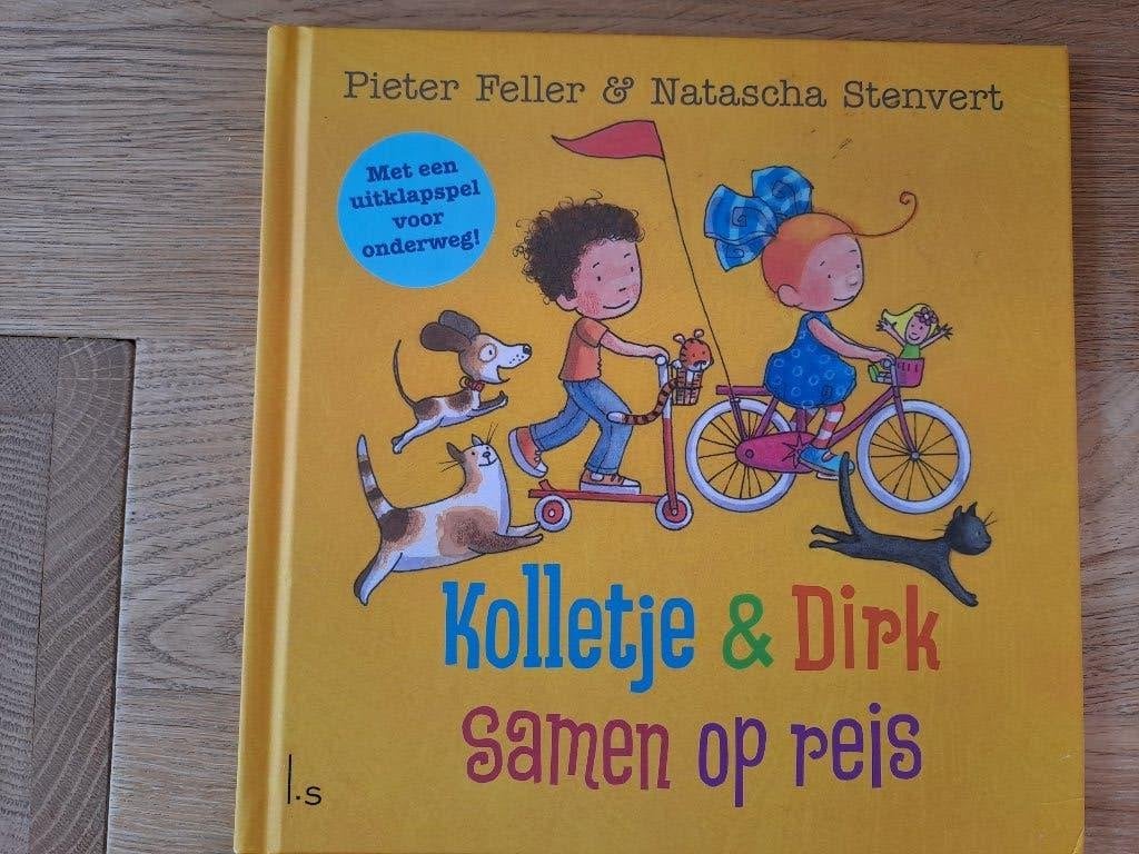KOLLETJE EN DIRK SAMEN OP REIS., Gelezen, Fictie algemeen, Jongen of Meisje, Pieter Feller & Natascha Stenvert
