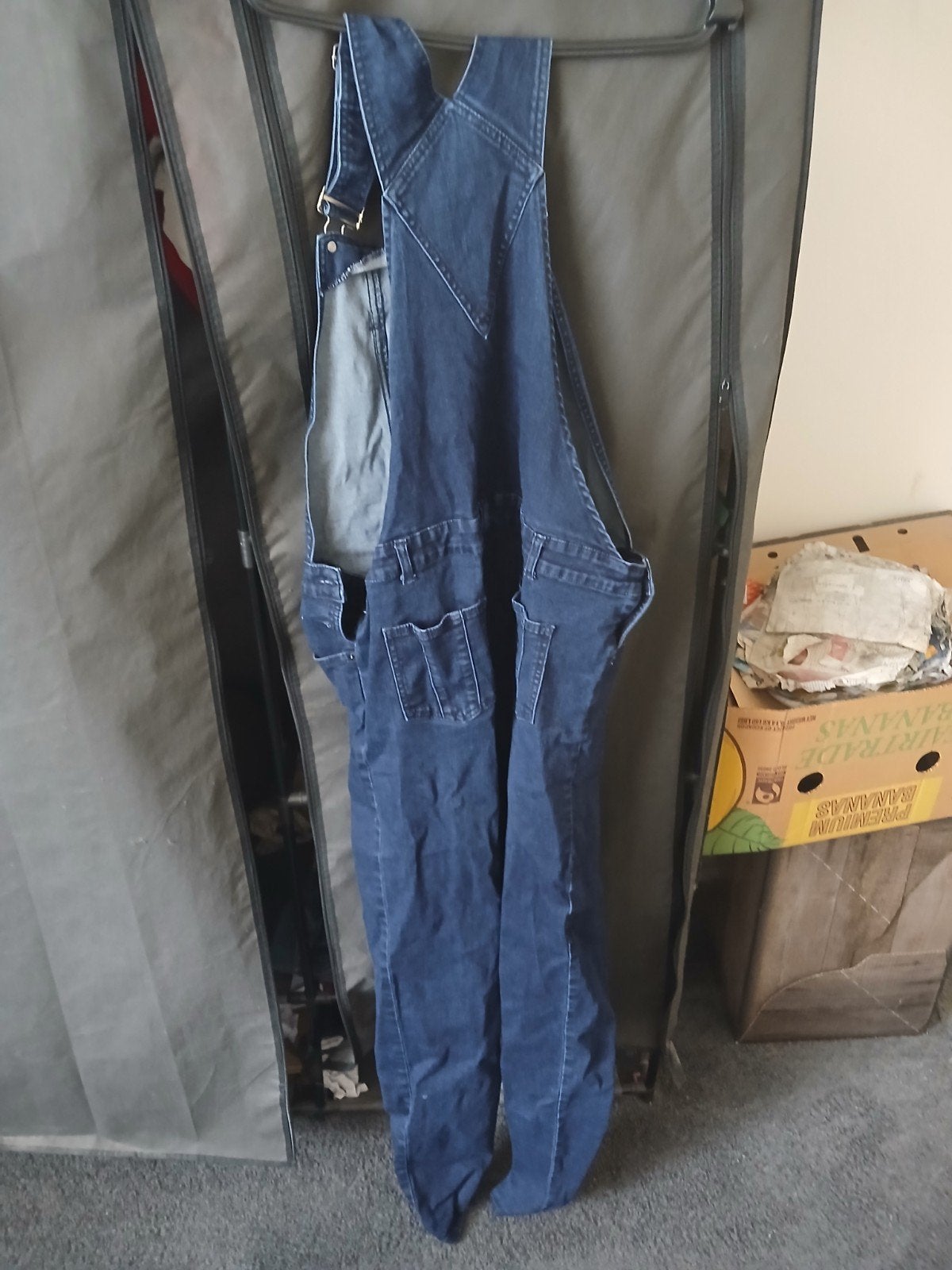 tuinbroek, Ophalen of Verzenden, Zo goed als nieuw, Maat 38/40 (M), Blauw