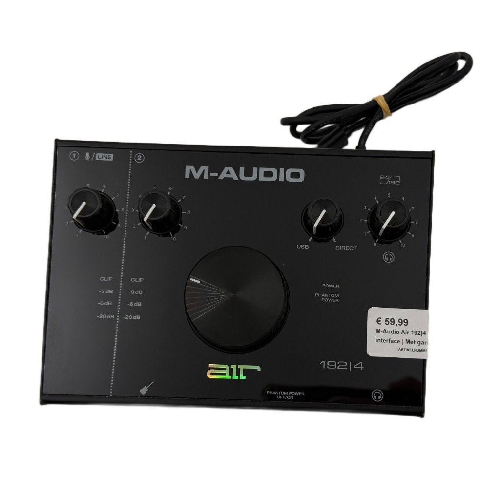 M-Audio Air 192 | 4 audio interface | Met garantie, Dordrecht@usedproducts.nl, Toulonselaan 72, Minder dan 5 kanalen, Ophalen of Verzenden