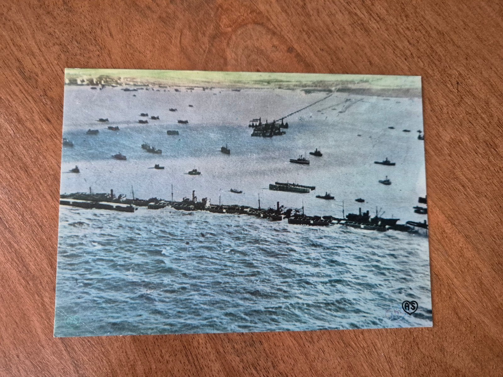 kaart,  landing normandie,, Ophalen of Verzenden, 1940 tot 1960, Buiten Europa