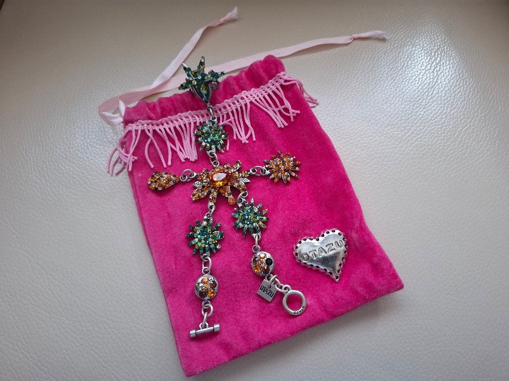 Prachtig Otazu sieraad armband met vingerring aanéén in tasj, Overige materialen, Verzenden, Zo goed als nieuw, Zilver