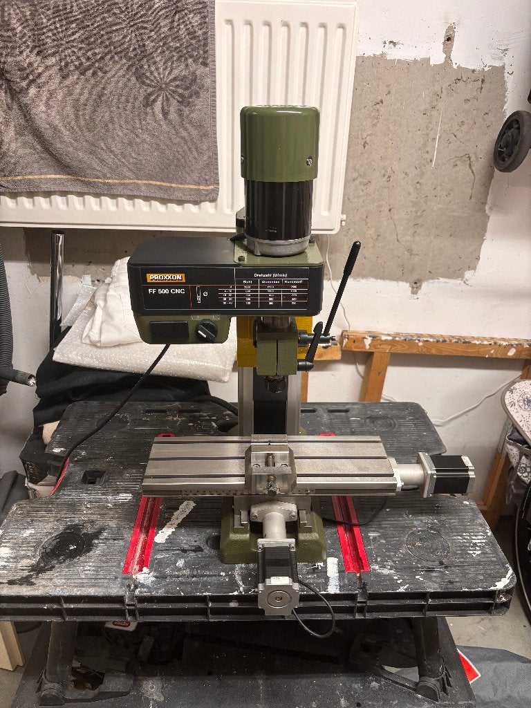 Proxxon FF 500 CNC freesmachine, Doe-het-zelf en Verbouw, Gereedschap | Freesmachines, Ophalen, Gebruikt, Proxxon, Bovenfrees