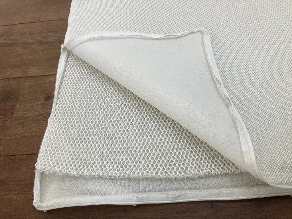 Matras topper ledikant - Airgosafe - 60 x 120 cm, Gebruikt, Jongetje of Meisje, Wit, Overige typen