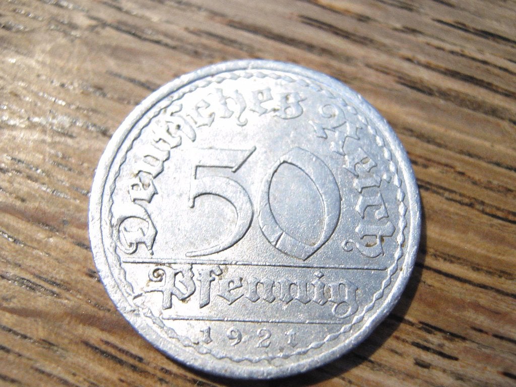 Weimar-Duitsland 50 Pfennig 1921, Berlijn #31, Ophalen of Verzenden, Duitsland, Losse munt