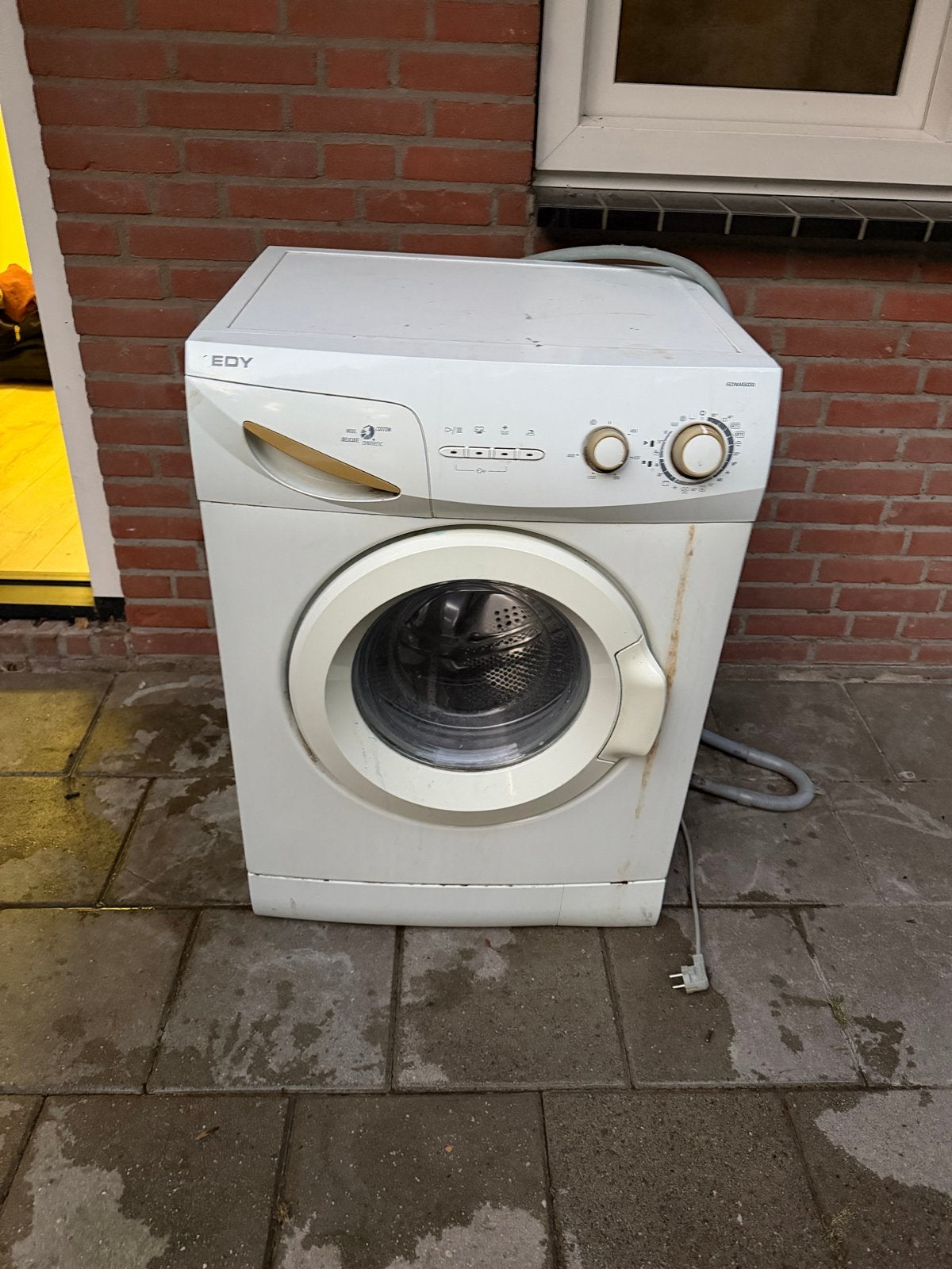 EDY Wasmachine - Gebruikt, Ophalen, 6 tot 8 kg, Voorlader, 85 tot 90 cm