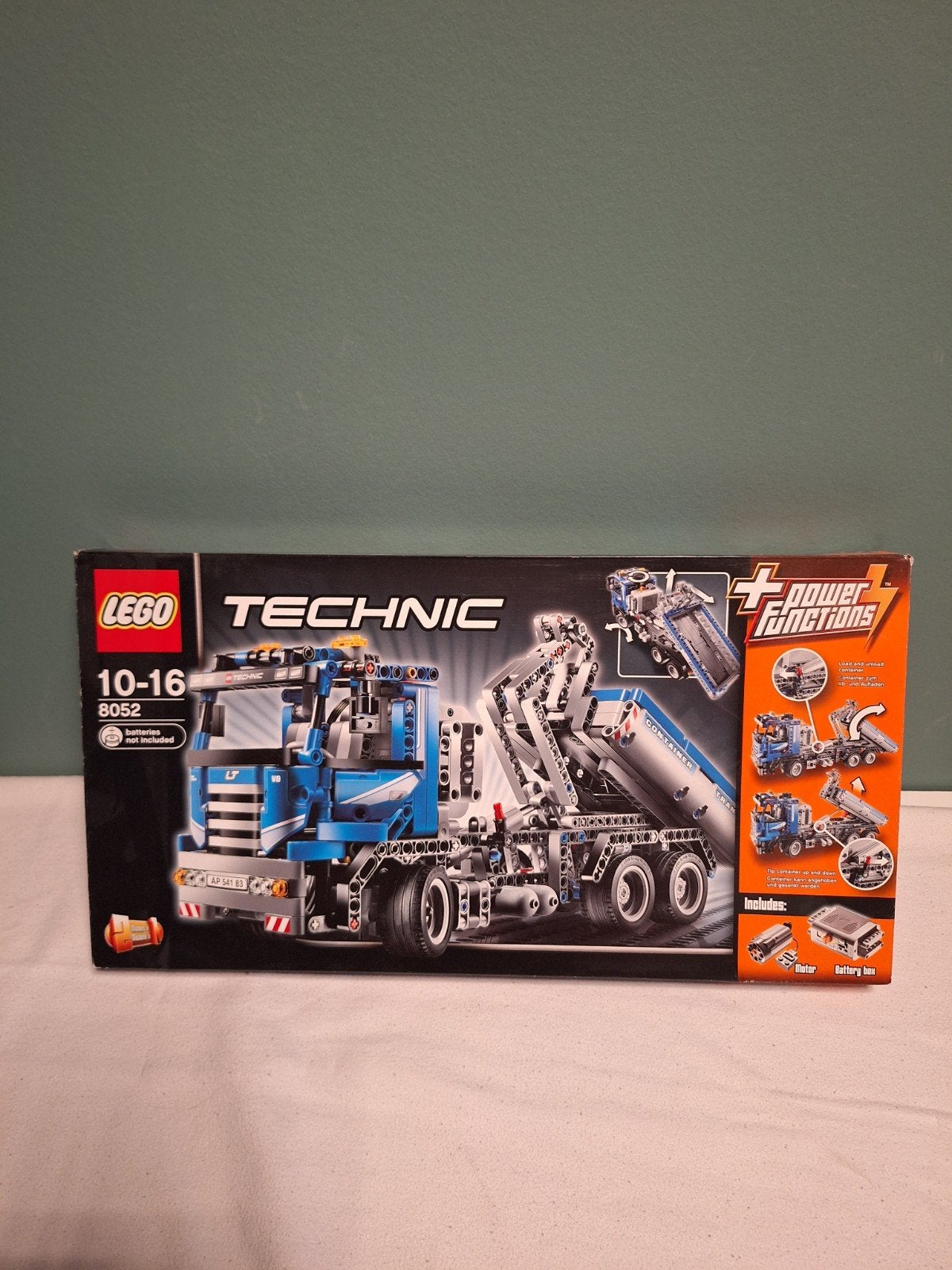 Lego Technic Vrachtwagen + container ( nr. 8052), Overige merken, Groter dan 1:32, Ophalen of Verzenden, Zo goed als nieuw