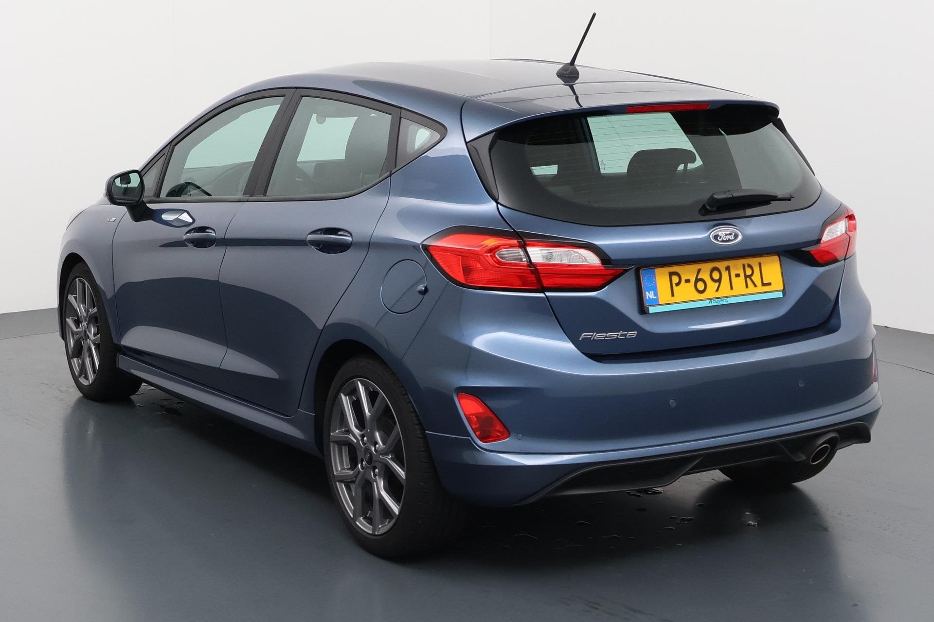 Ford Fiesta 1.0 EcoBoost Hybrid ST-Line Compact, wendbaar en, Auto's, Voorwielaandrijving, Gebruikt, Blauw, 49 €/maand