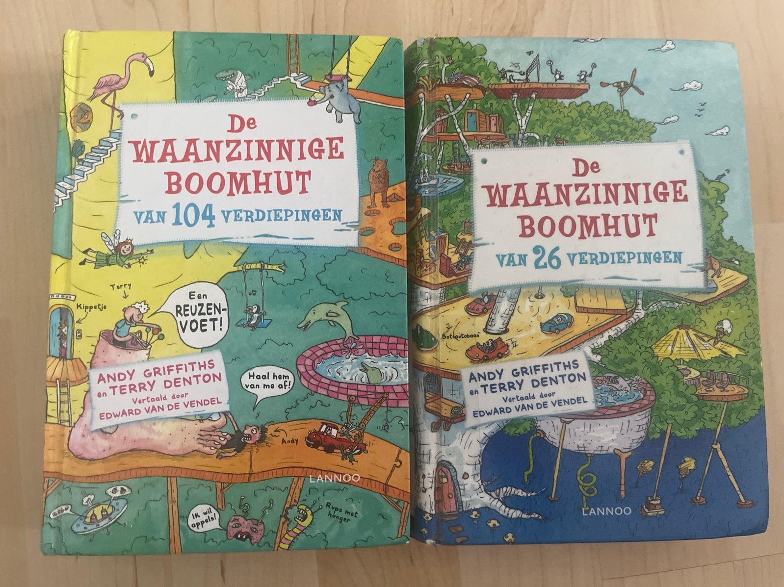 De Waanzinnige Boomhut boeken - 26 en 104 verdiepingen, Boeken, Ophalen of Verzenden, Zo goed als nieuw, Fictie algemeen