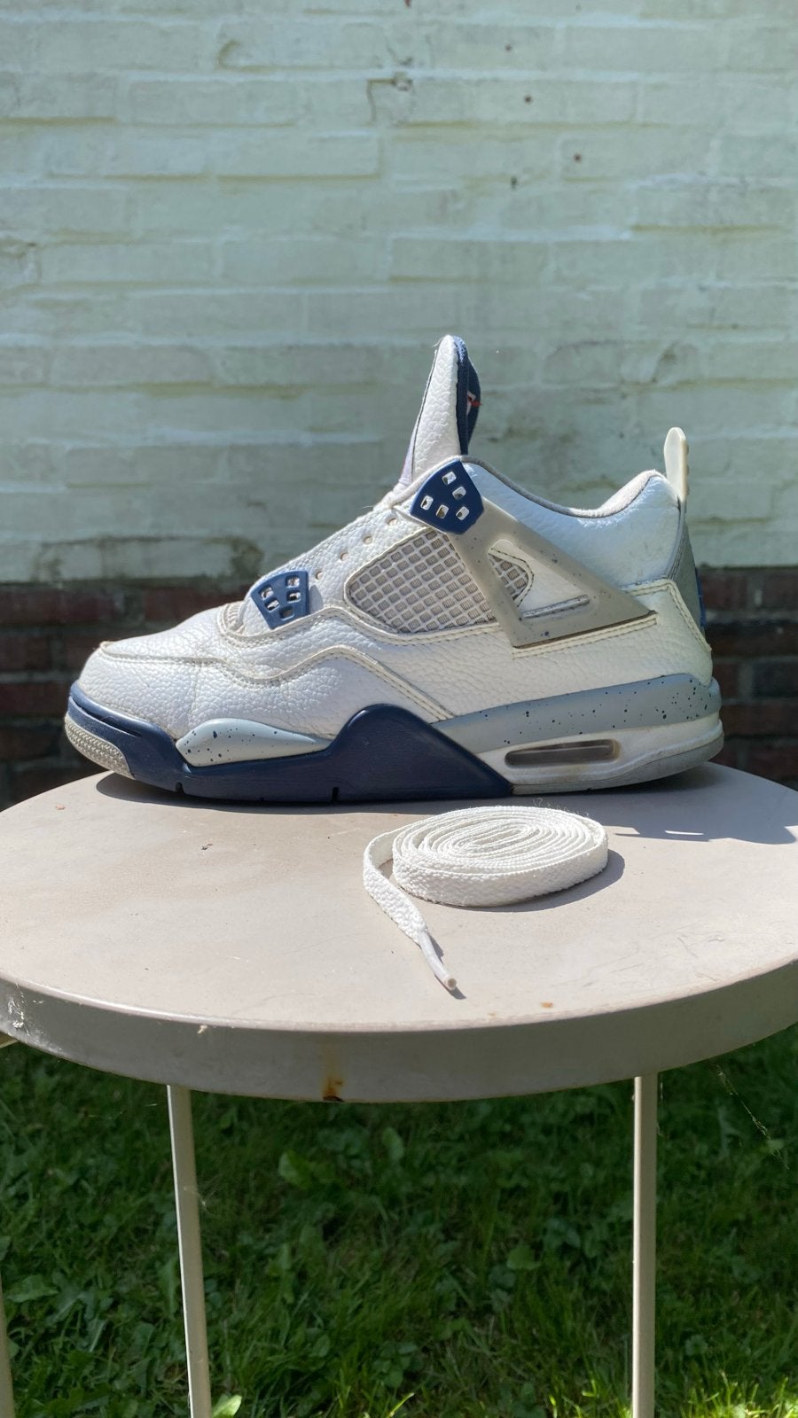 Nike Air Jordan retro midnight navy maat 39, Ophalen of Verzenden, Gedragen, Wit, Sneakers of Gympen
