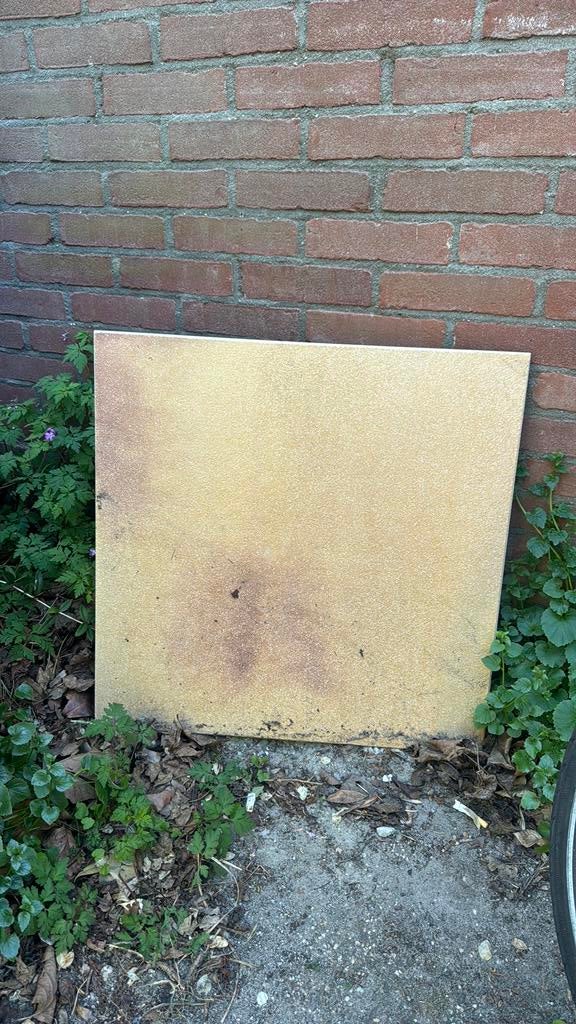Grote tuintegels 60x60, Tuin en Terras, Tegels en Klinkers, Ophalen, Zo goed als nieuw, Beton, Terrastegels