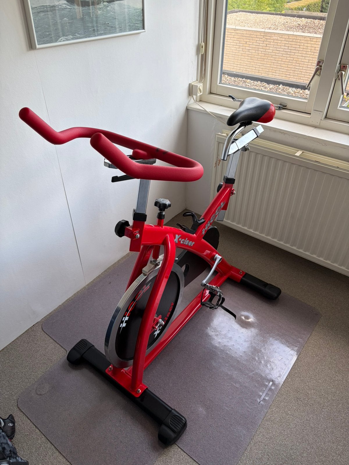 Higol X-Ciser spinningbike – stevige indoor bike – rood, Ophalen, Zo goed als nieuw, Spinningfiets