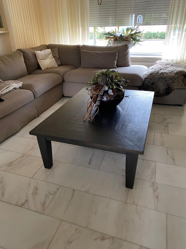 Salontafel zwart, Ophalen, 100 tot 150 cm, 50 tot 100 cm, Zo goed als nieuw