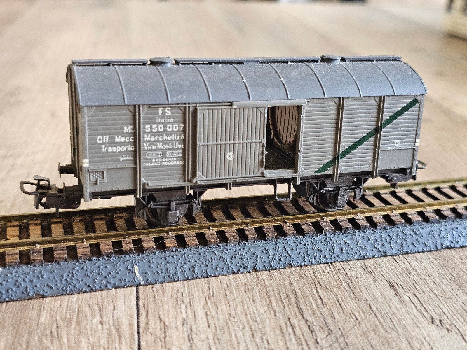Modeltrein Ho Rivarossi Wagon Italiaanse Spoorwegen FS, Overige merken, Gebruikt, Gelijkstroom, Wagon