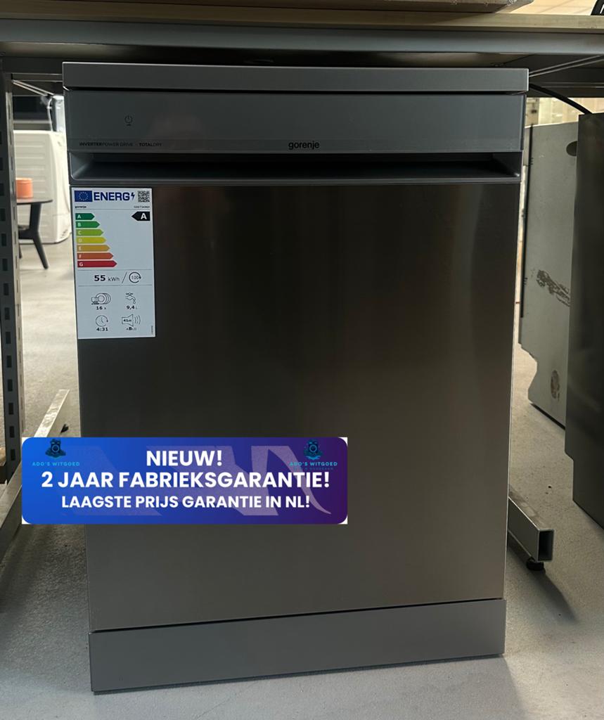 GORENJE RVS WiFi Vrijstaande Vaatwasser 16 Couverts A, Info@adoswitgoed.nl, Kamerlingh Onnestraat 8, Wijchen, Ophalen of Verzenden
