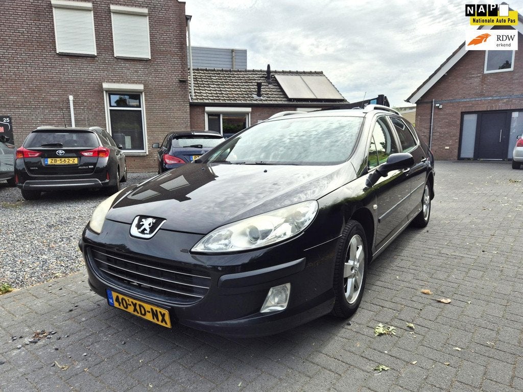 Peugeot 407 SW 2.0-16V Premium Automaat Clima Cruise Panodak, Auto's, Peugeot, Stof, Gebruikt, 4 cilinders, Grijs