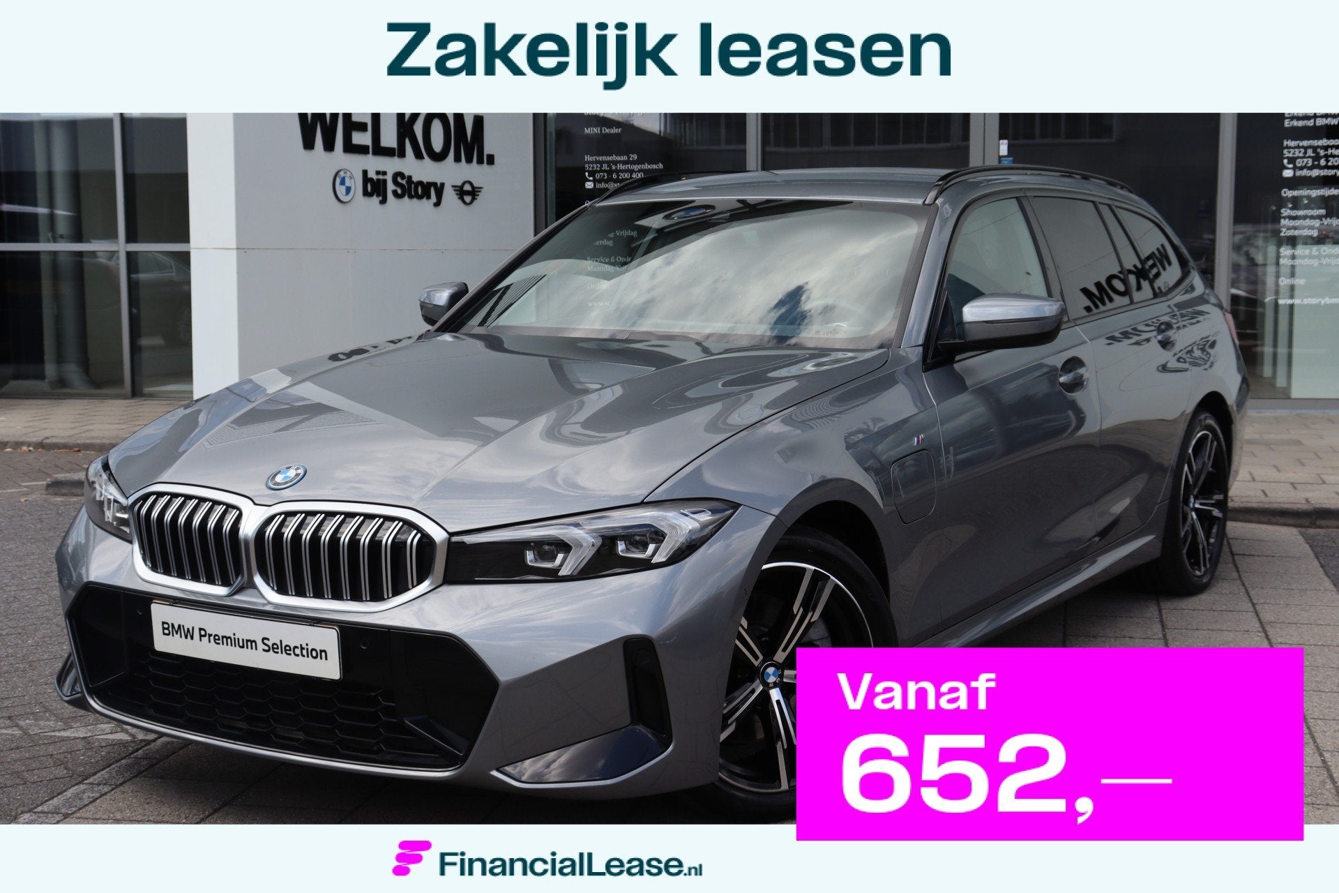 BMW 3 Serie Touring 330e M Sport Automaat / Trekhaak / Sport, Automaat, Achterwielaandrijving, Gebruikt, 4 cilinders