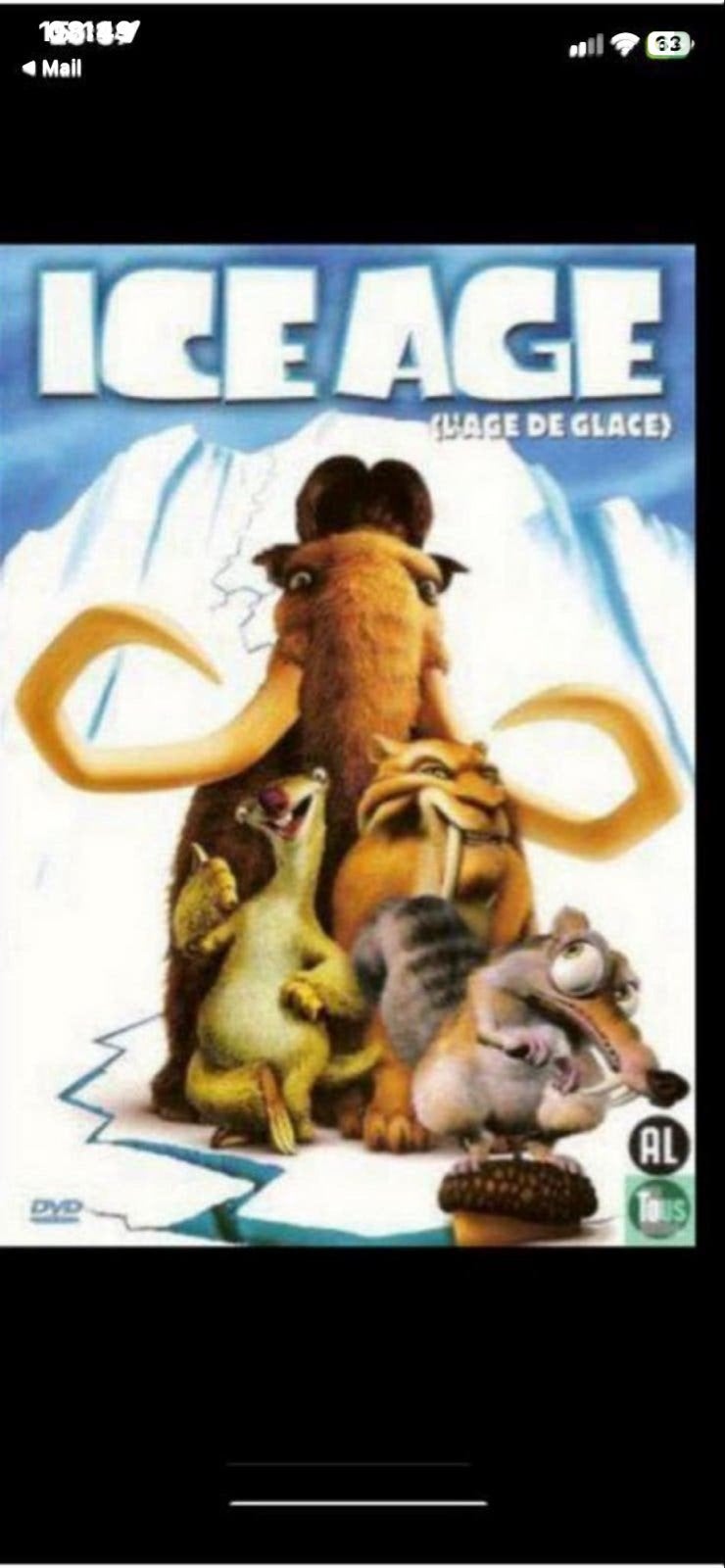Ice Age (L'âge de Glace) DVD - Familiefilm, Animatie, Nederlands, Ophalen of Verzenden, Gebruikt