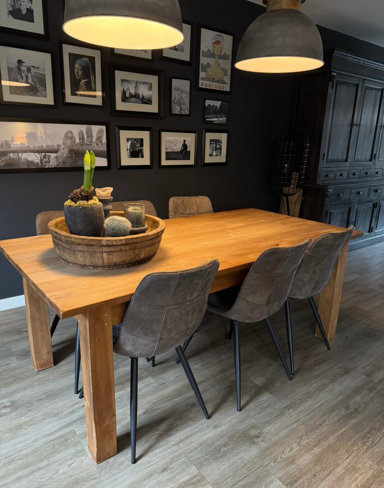 Gratis af te halen, 6 eettafelstoelen., Ophalen, Gebruikt, Rechthoekig, 50 tot 100 cm