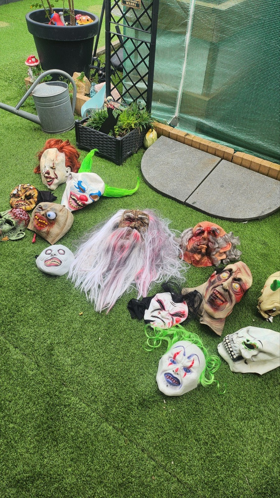 Grote collectie Halloween en horror maskers, Ophalen of Verzenden, Gebruikt, Kostuum, Halloween of Griezel