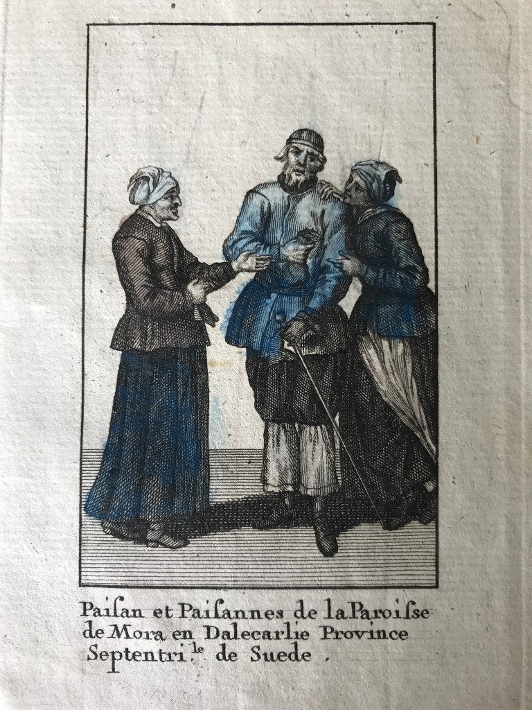 Picart ! Oude gravure kledendracht 18e eeuw - P0424, Ophalen of Verzenden, Ets, 1700 - 1799