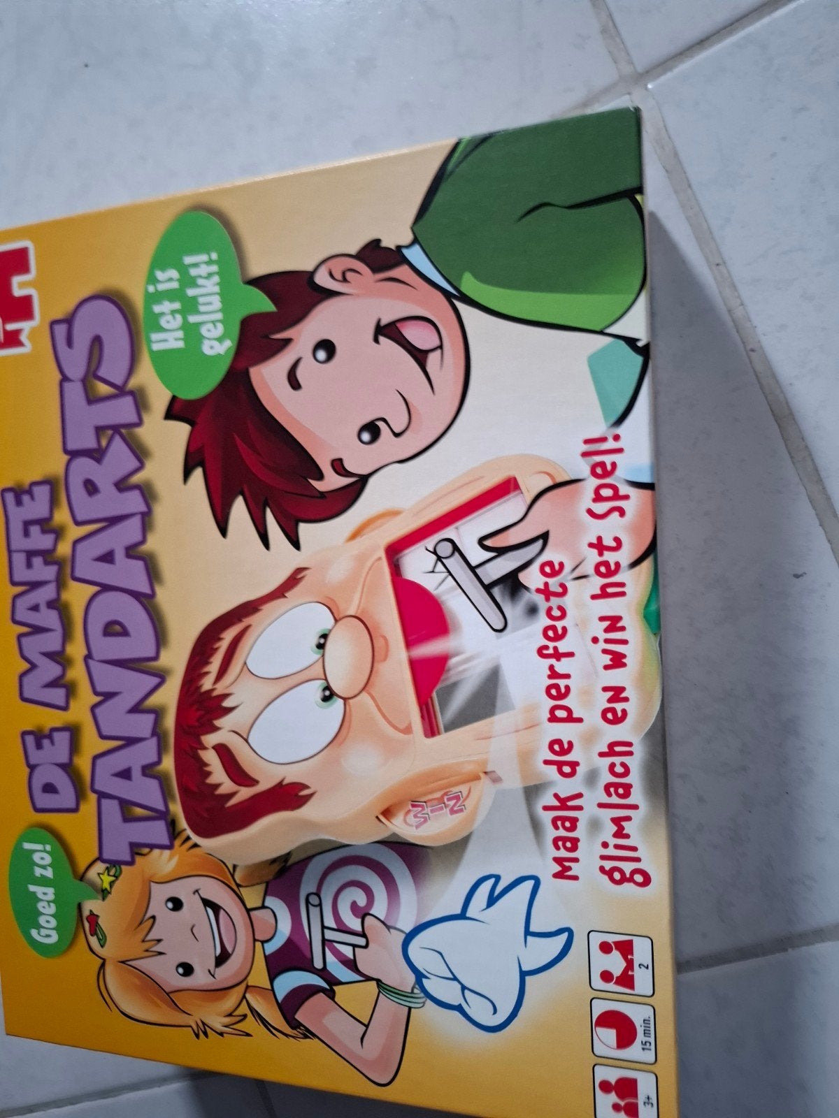 Jumbo spel:de maffe tandarts, Ophalen
