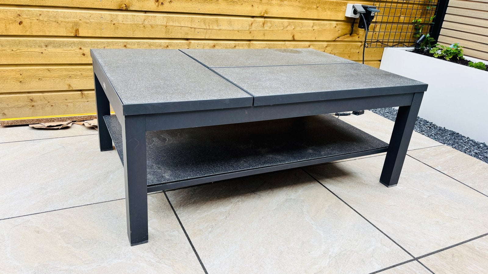 Uitschuifbare tuintafel - LIFE, Tuin en Terras, Ophalen, Gebruikt, Rechthoekig, Metaal