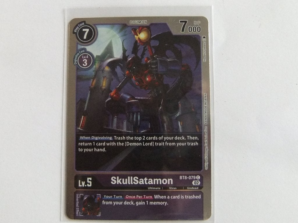 Digimon Card Game - SkullSatamon BT8-079 C, Verzenden, Nieuw, Losse kaart, Foil