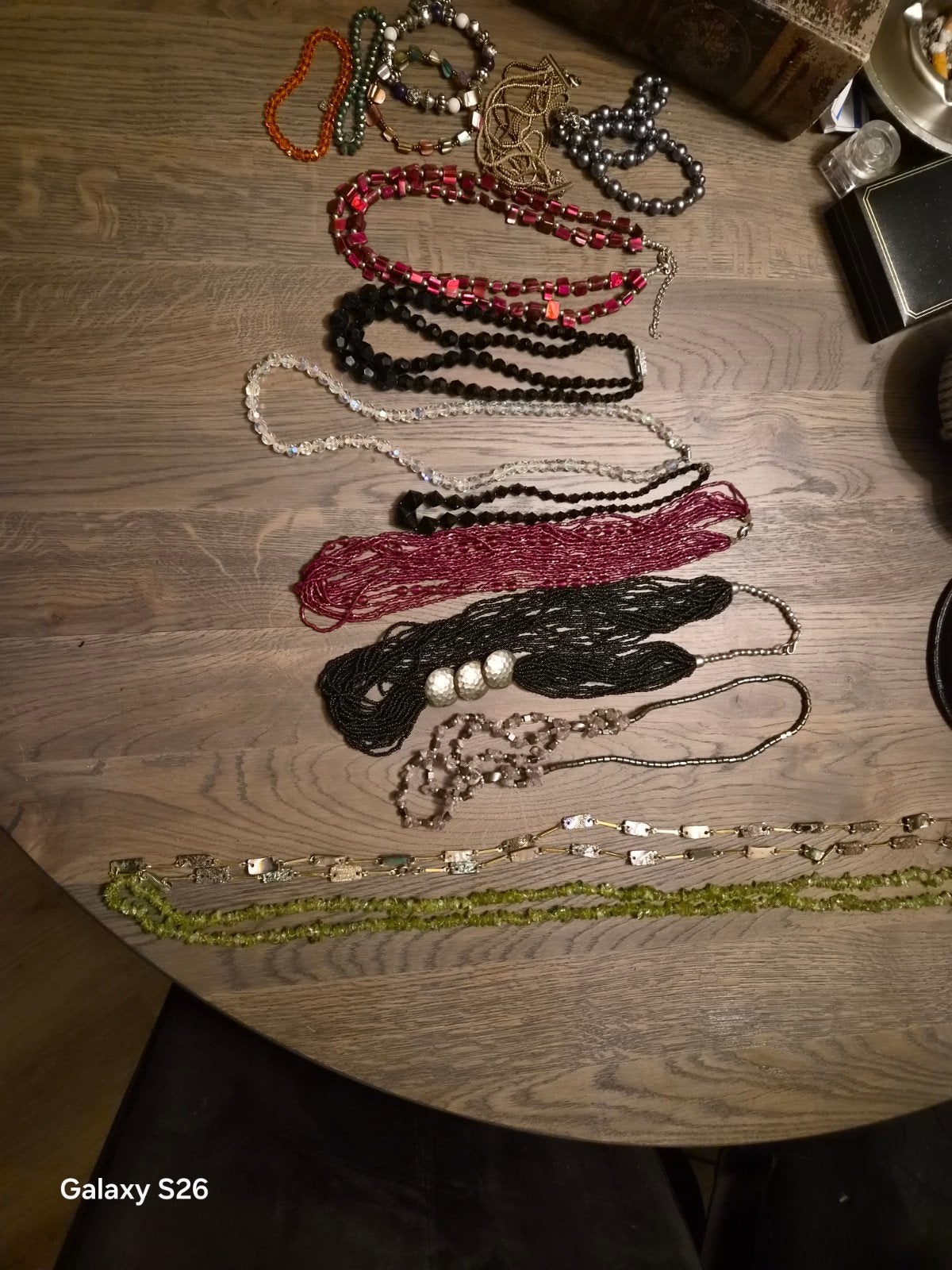 Vintage partij kralenkettingen (jaren 60/70/80) - Boho & Sta, Ophalen of Verzenden, Gebruikt, Overige materialen