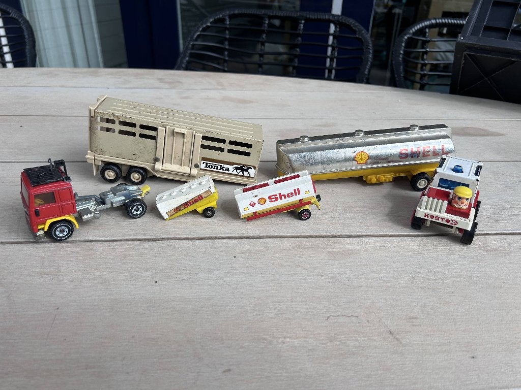 Vintage speelgoedauto’s & aanhangers – KOSTO en SIKU & Tonka, Ophalen of Verzenden, Gebruikt