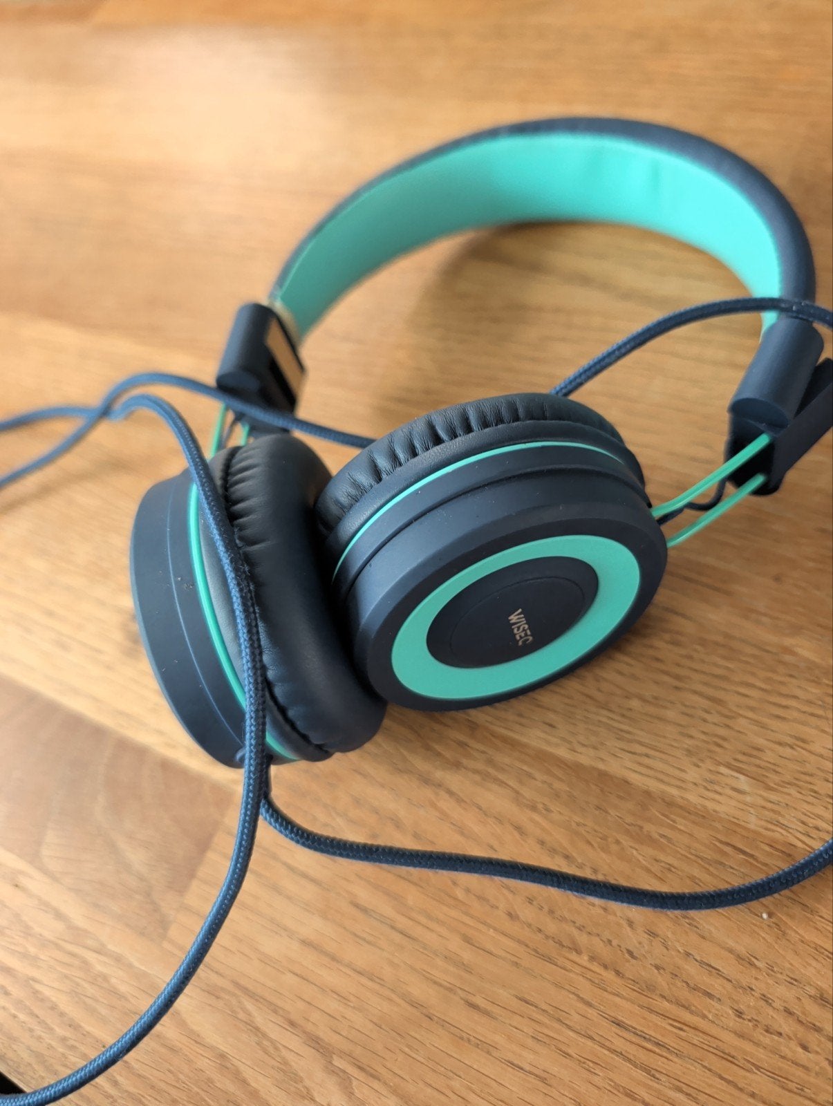 WiseQ Hoofdtelefoon - Blauw/Groen - Gebruikt, Overige merken, Gebruikt, Ophalen of Verzenden, Over-ear