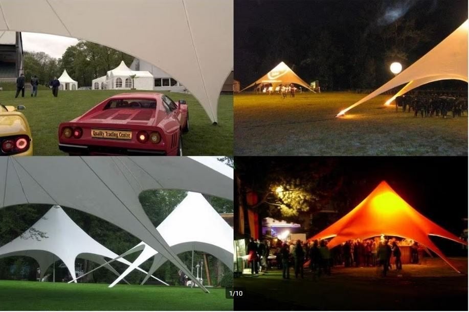 Profi Starflex-Shelter /Stertent / Starshade 14 x 14m. 2026, Ophalen of Verzenden, Nieuw, 8 meter of meer, Stertent