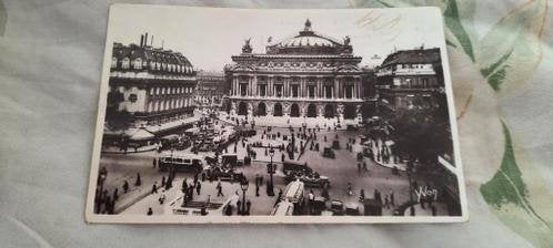 kaart Parijs - place de l opera - Frankrijk uit de jaren 40, Ophalen of Verzenden, 1940 tot 1960, Gelopen, Frankrijk