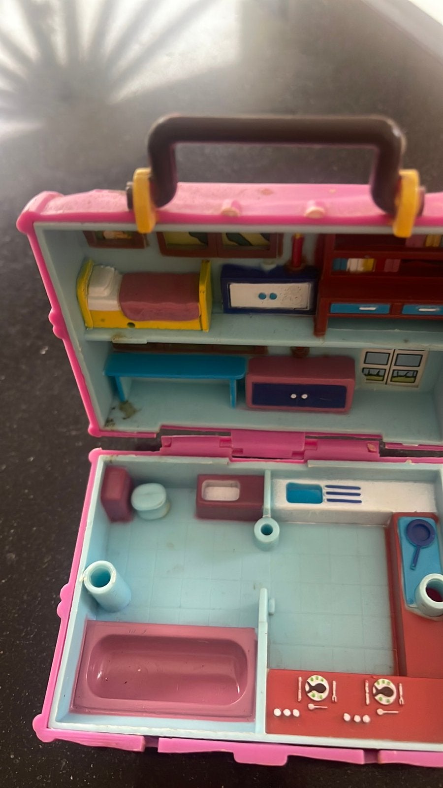 Vintage Kitty Polly Pocket Speelhuisje, Ophalen of Verzenden, Gebruikt