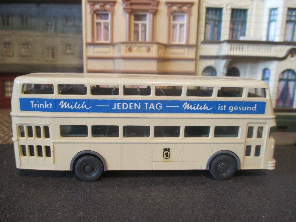 Büssing D2 U Route 19 - Wiking 722 /5a uitgave 1972-1975, Ophalen of Verzenden, Zo goed als nieuw, Bus of Vrachtwagen, Wiking