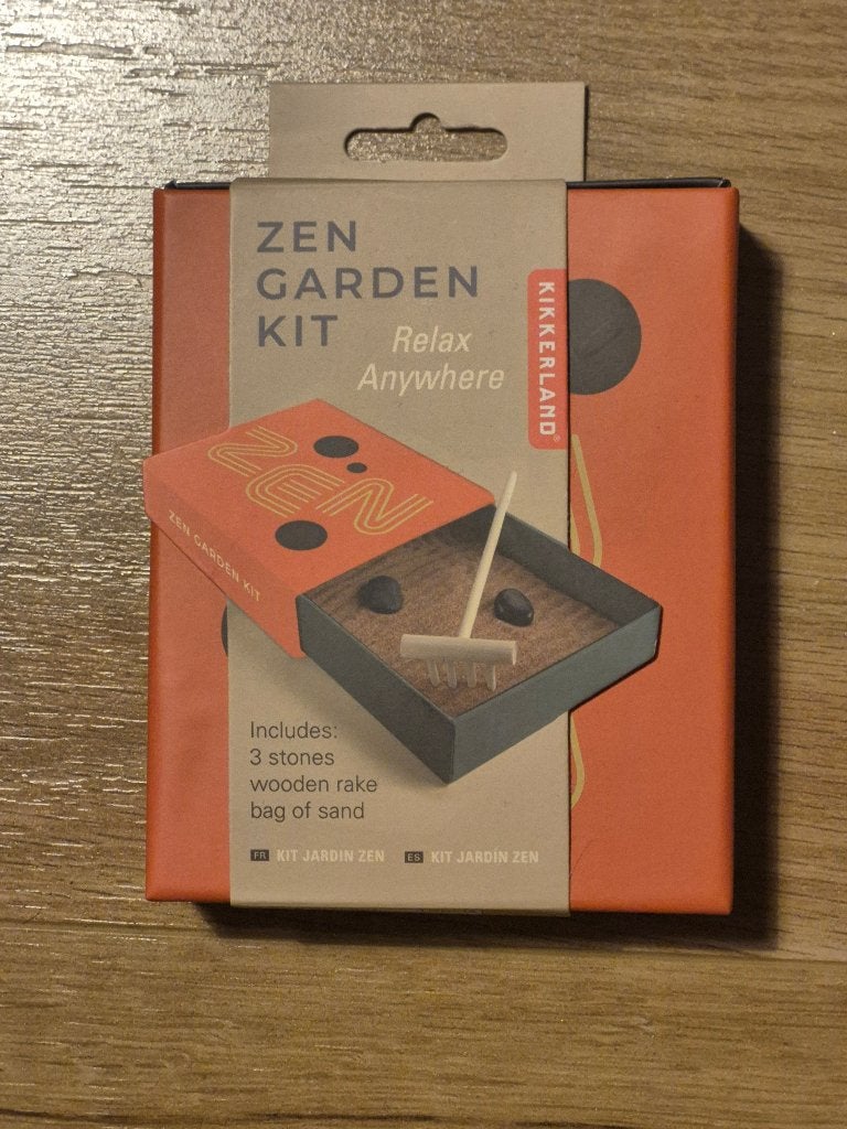 Kikkerland Zen Garden Kit - Ontspan overal, Ophalen, Minder dan 500 stukjes, Nieuw, Overige typen