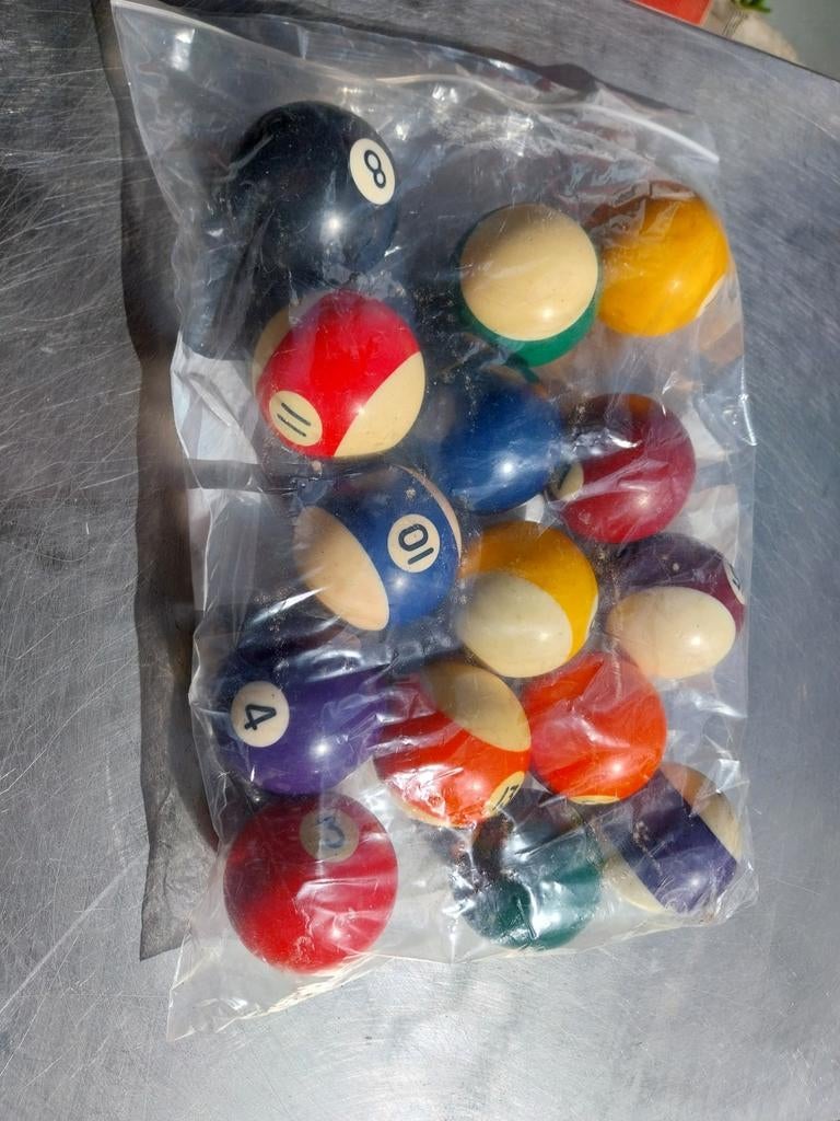 Set poolbiljartballen, Sport en Fitness, Biljarten en Poolen, Ophalen