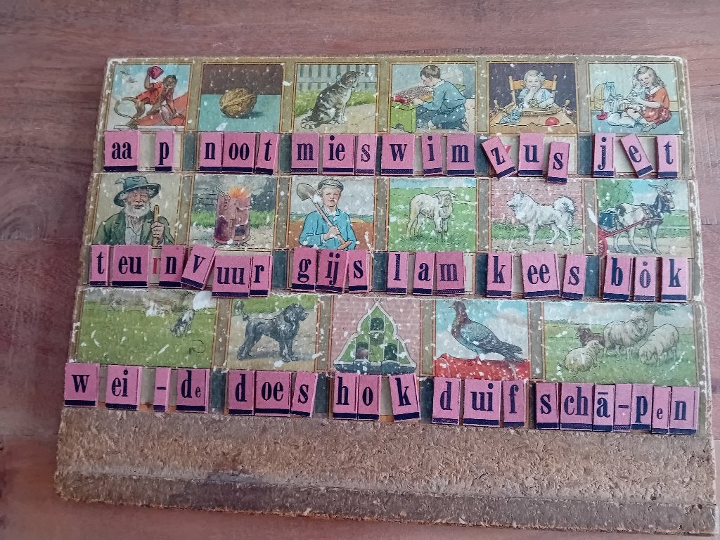 leesplankje aap noot mies, Ophalen of Verzenden, Overige thema's