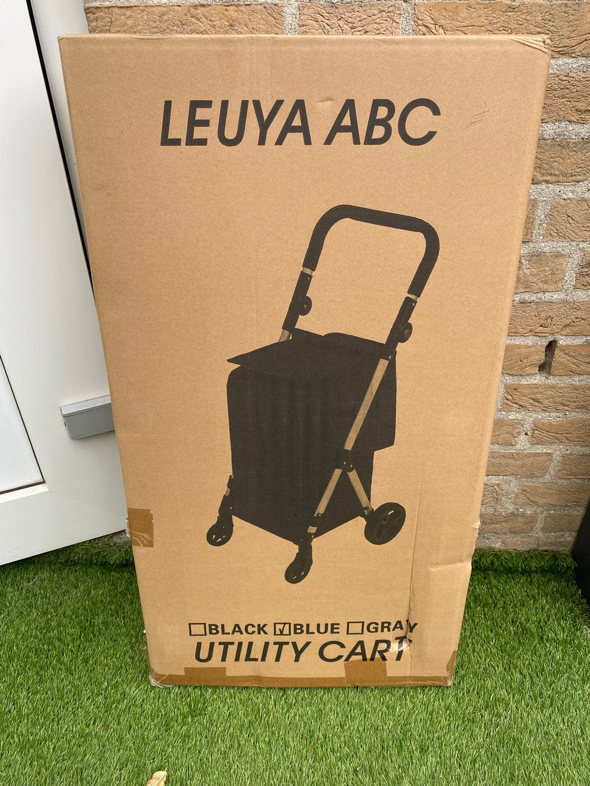 4-wiel opvouwbare boodschappentrolley 46L met koelvak, Blauw, Leuya ABC, Nieuw, Ophalen of Verzenden, Info@leuya.com