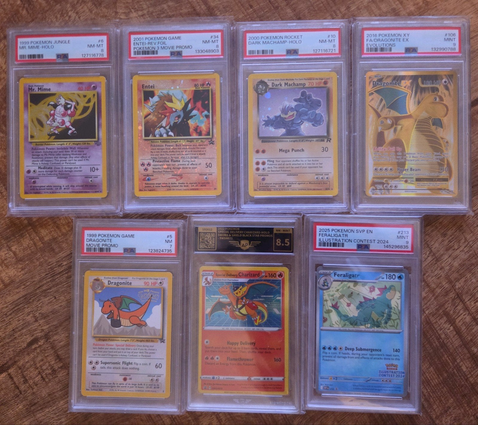 Verzameling PSA Pokémon kaarten - Diverse zeldzame kaarten, Ophalen of Verzenden, Zo goed als nieuw, Meerdere kaarten