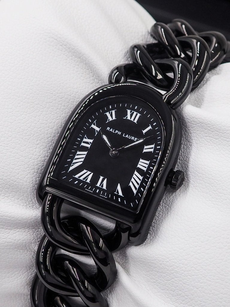 Ralph Lauren Stirrup nieuw en ongebruikt nw.prijs € 3400, Overige merken, Leer, Polshorloge, Nieuw