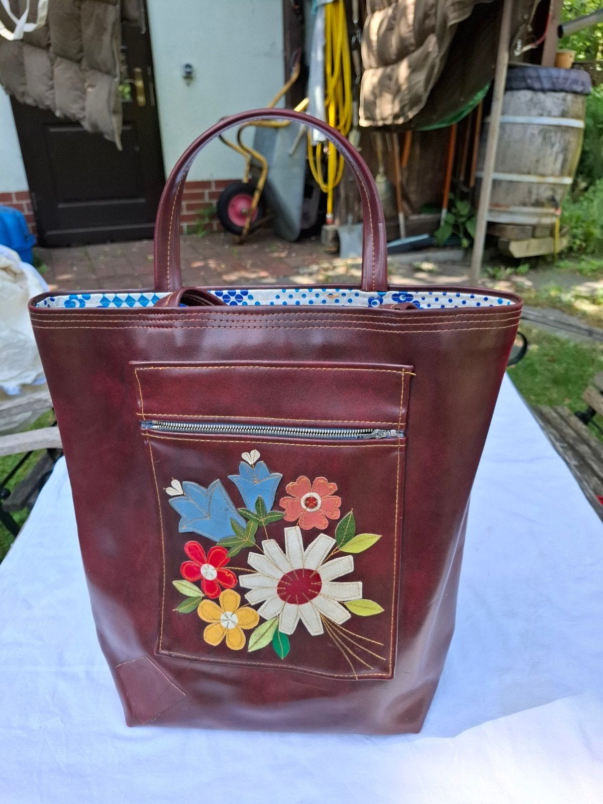 Vintage Boodschappentas Jaren '50 Stijl - Design, Ophalen of Verzenden, Gebruikt, Shopper
