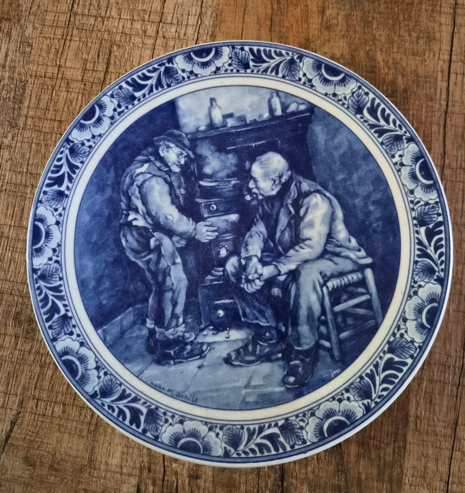 Delfts Blauw Wandbord, Antiek en Kunst, Ophalen of Verzenden