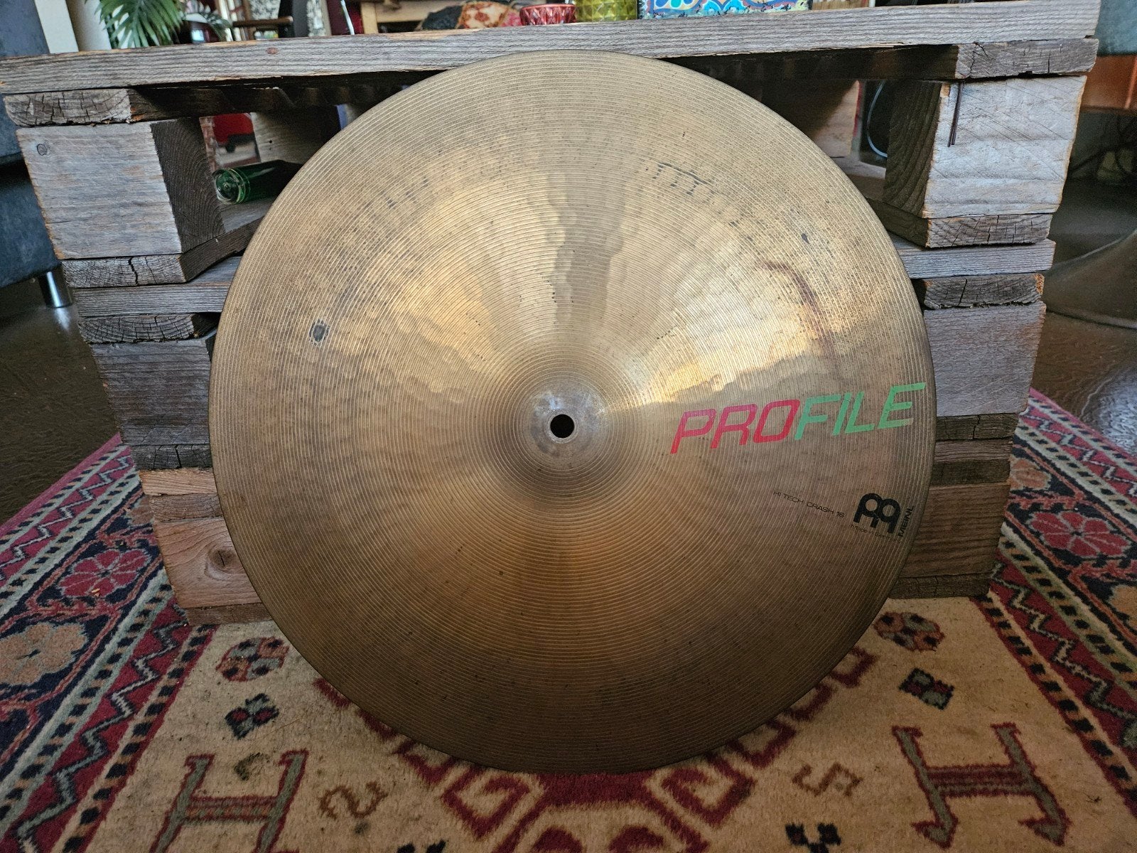 Meinl Profile 16" crash. 1984, Muziek en Instrumenten, Instrumenten | Toebehoren, Ophalen of Verzenden, Gebruikt, Drums of Percussie