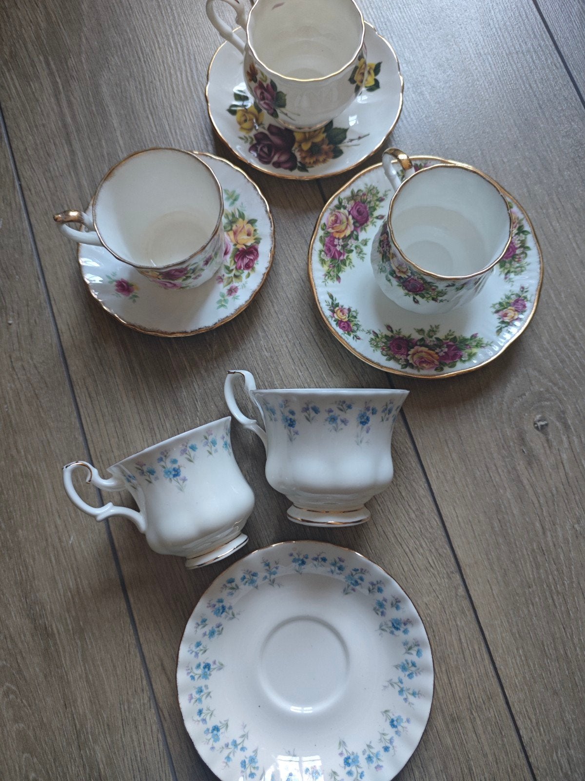Vintage theekopjes en schotels - diverse merken, Ophalen of Verzenden