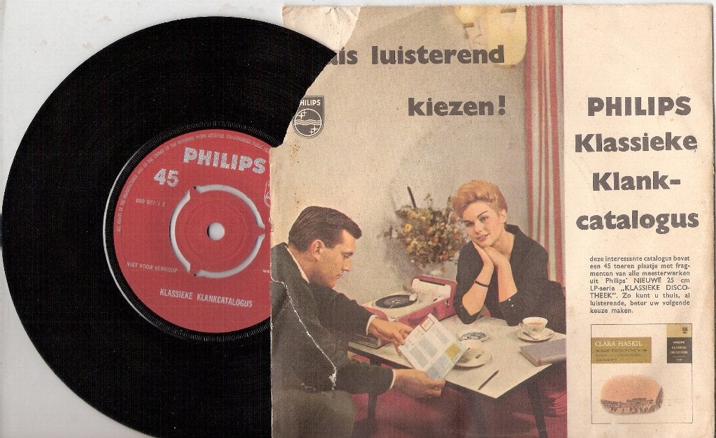 Klassieke Klankcatalogus Philips (1960) EP VERZENDEN/OPHALEN, Ophalen, Gebruikt, Overige merken