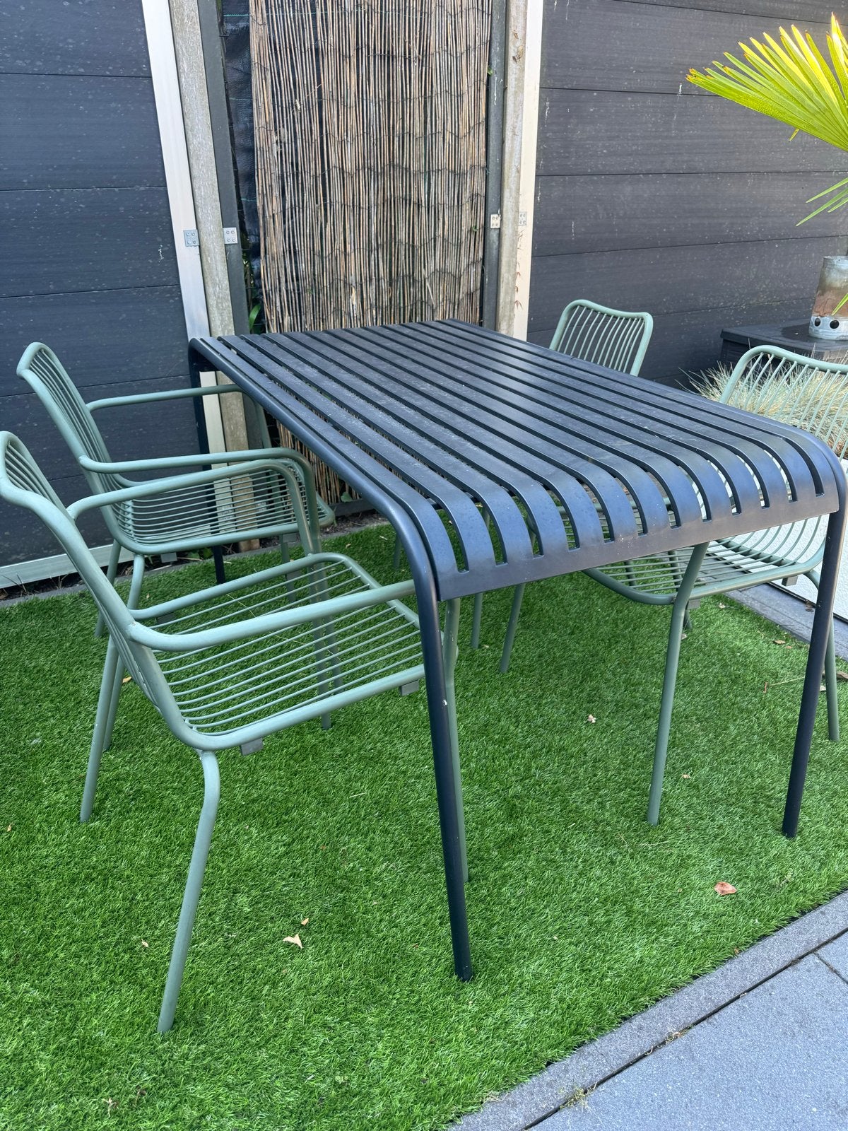 Buiten tafel met 4 stoelen, Ophalen, 4 zitplaatsen, Gebruikt, Eettafel