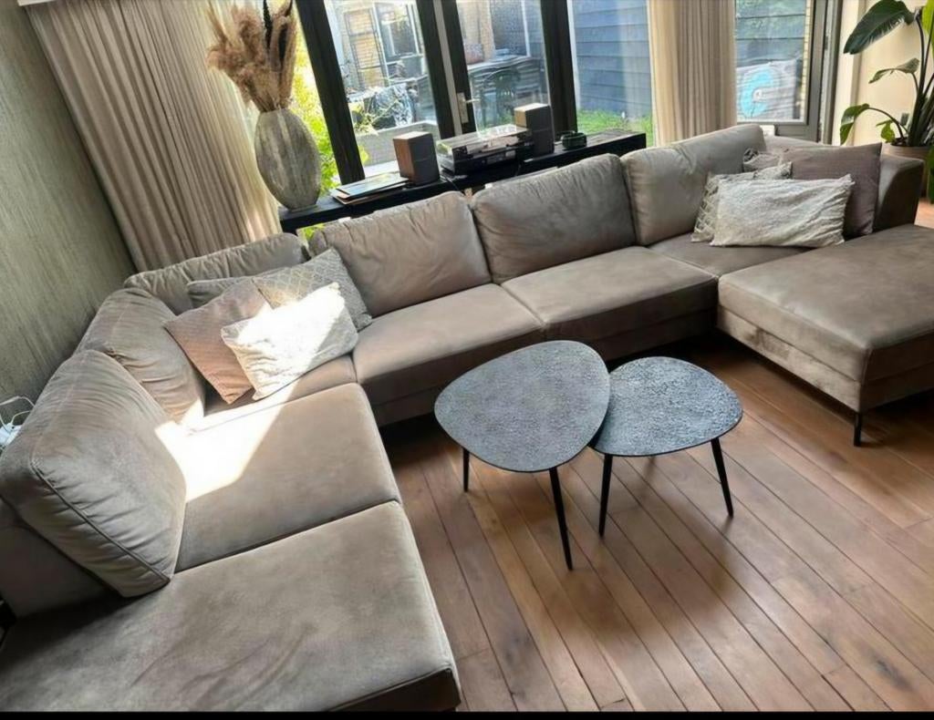 Zitmaxx Wonen Hoekbank Taupe - Ruim en Comfortabel, Huis en Inrichting, Banken | Bankstellen, Hoekbank, 300 cm of meer, Ophalen of Verzenden