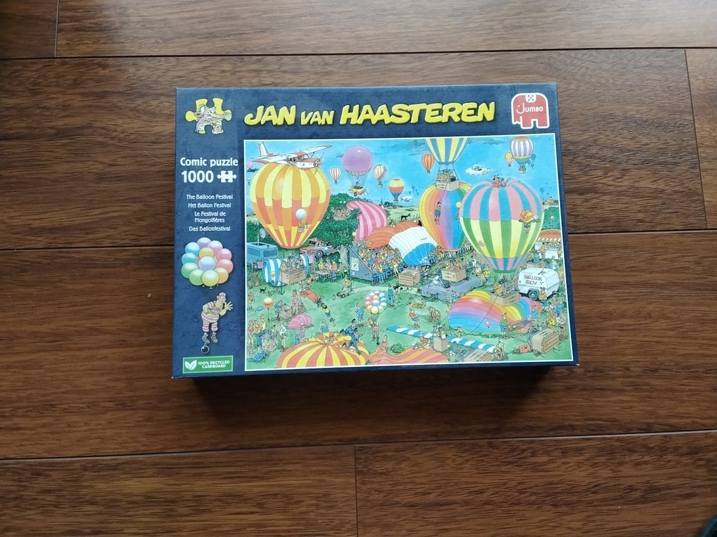 Jan van Haasteren puzzel 1000 stukjes - Het Ballon Festival, Ophalen of Verzenden, 500 t/m 1500 stukjes, Gebruikt, Legpuzzel