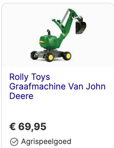 Speelgoed graafmachine, Ophalen, Zo goed als nieuw, Overige typen